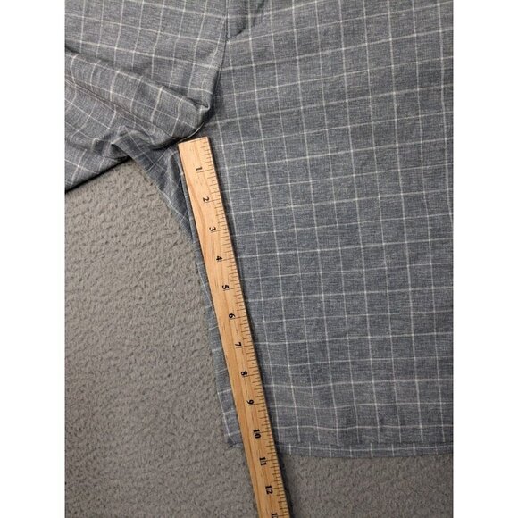 Nike Golf Tour Performance Shorts Mens 36 Gray Windowpane Pattern Check Grid - Picture 8 of 14